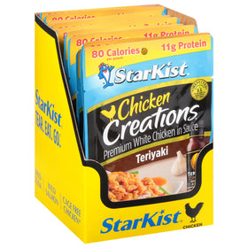 StarKist Teriyaki chicken pouch stored in pantry for long shelf stability