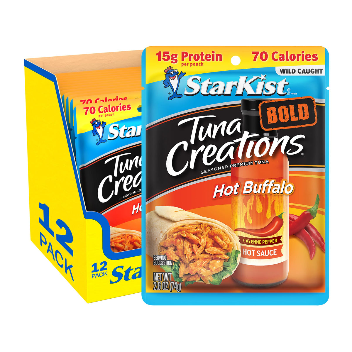 StarKist Bold Hot Buffalo pouch ready to eat for quick protein
