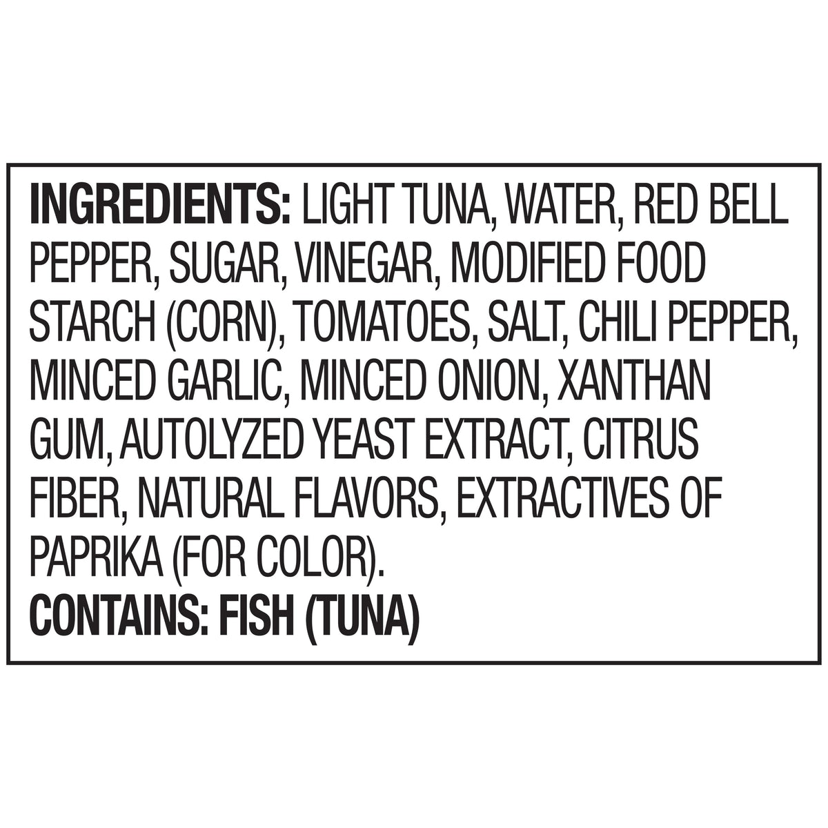 Wild caught tuna in Thai chili style by StarKist.