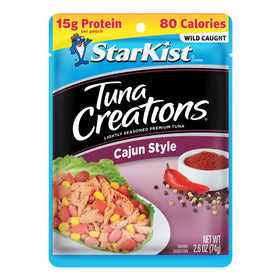 StarKist Tuna Creations Cajun spices close-up—bold flavor boost for salads and sandwiches.