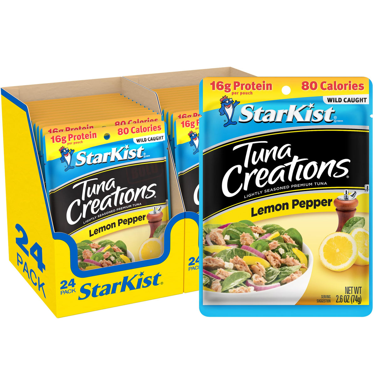 StarKist Tuna Creations Lemon Pepper pack for quick high-protein meals on the go.