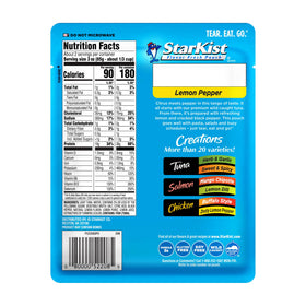 StarKist Tuna Creations Lemon Pepper atop a fresh salad for a protein boost