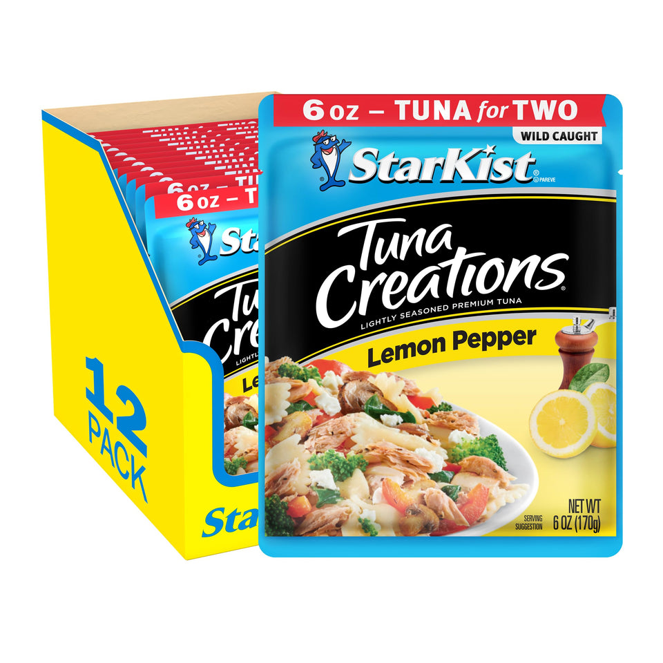 StarKist Tuna Creations Lemon Pepper pouch displayed for quick protein on the go