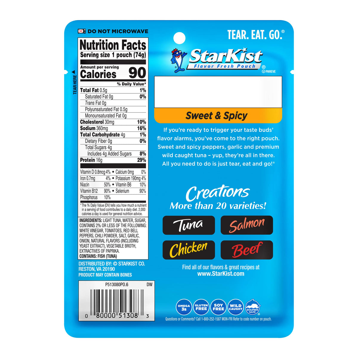 StarKist Tuna Creations Sweet and Spicy in a lunchbox for easy meals
