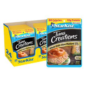 StarKist Tuna Creations Dijon mustard pouch ready for salads and sandwiches.
