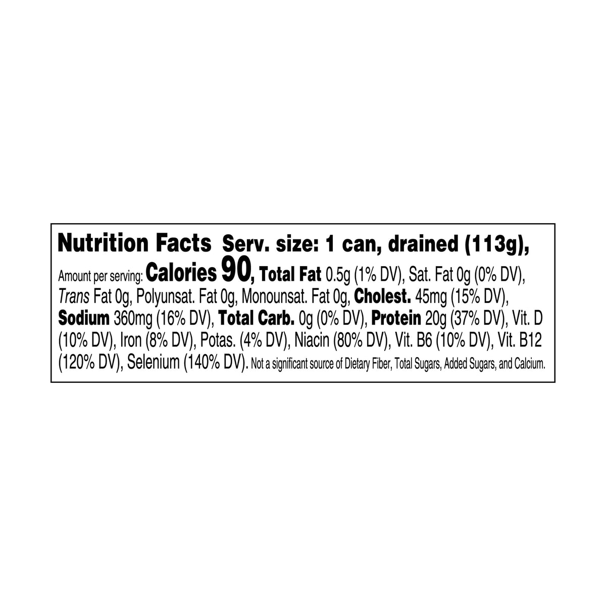 StarKist tuna in water provides natural Omega-3s for a balanced diet.