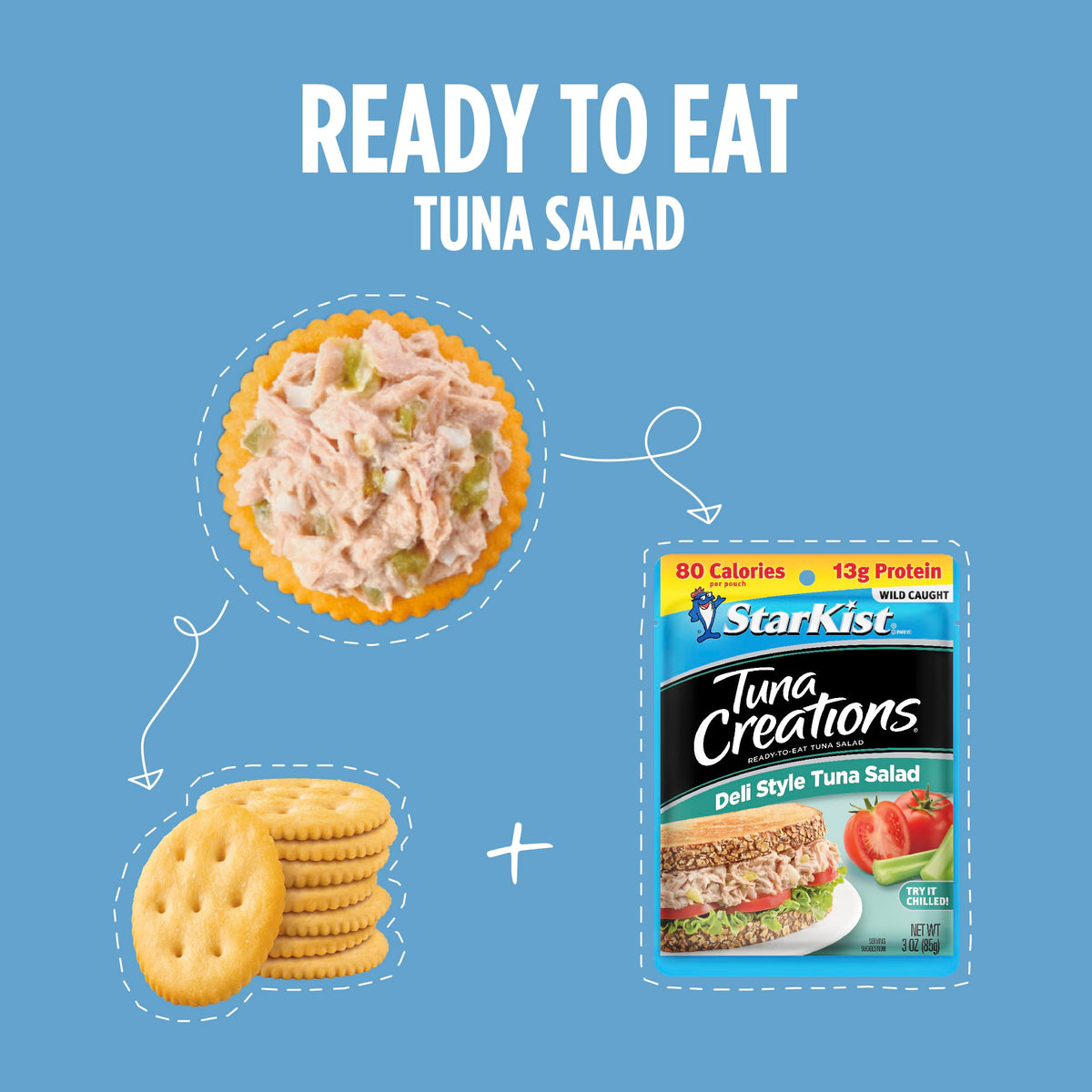 StarKist tuna salad spoon included for easy mixing and serving