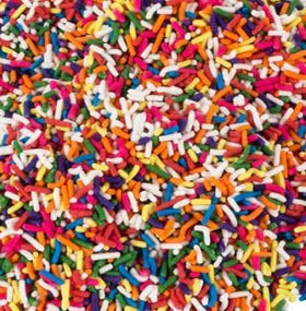 Starnest Rainbow Sprinkles on cookies for festive treats.