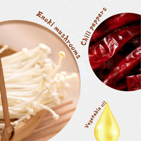 STARTZYK Spicy Latiao Enoki snacks, a tasty vegetarian appetizer.