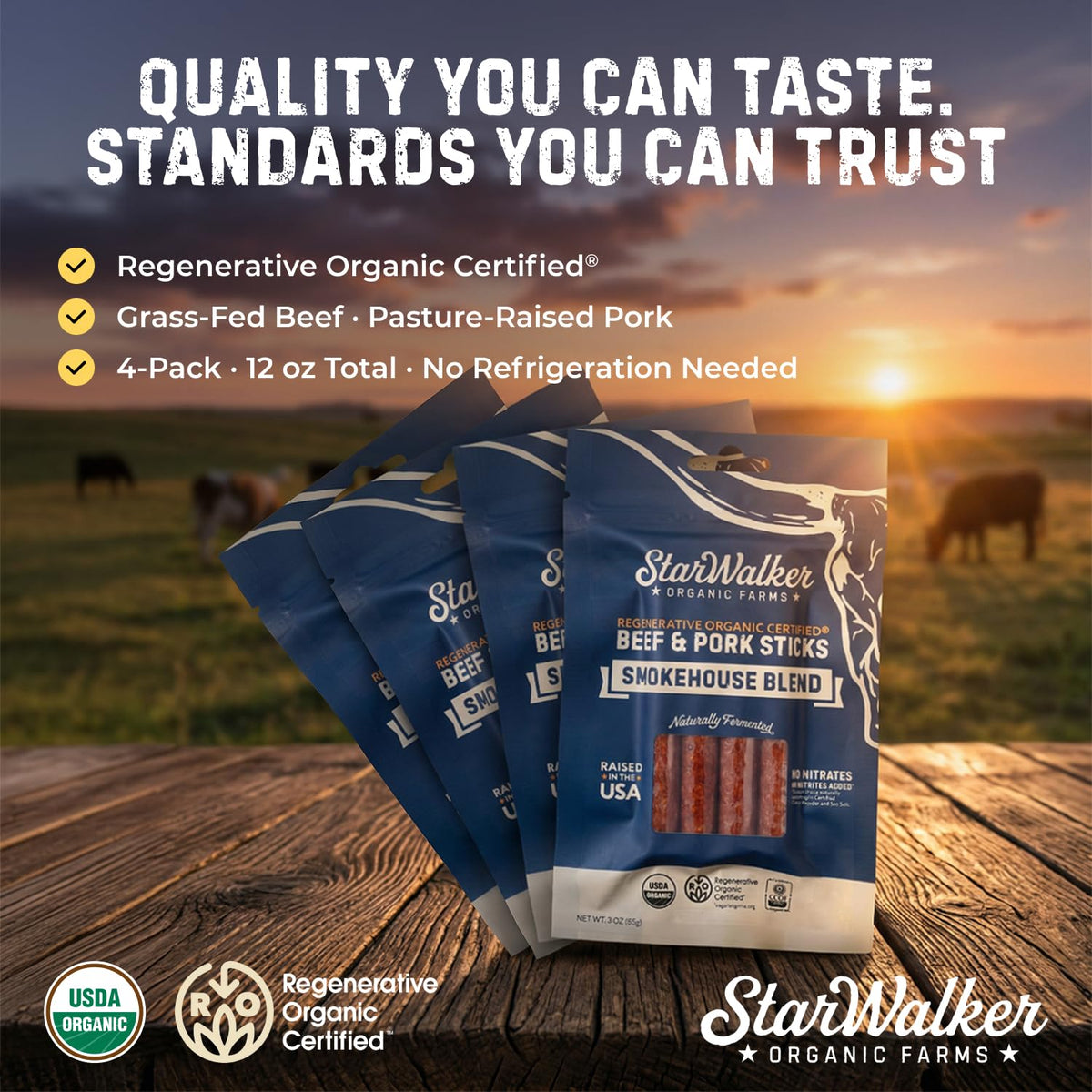 StarWalker jerky sticks in gym bag ready for quick protein boost