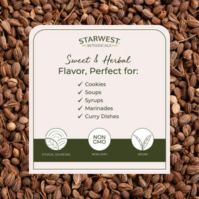 Starwest Botanicals anise seed for baking adds warm, sweet spice