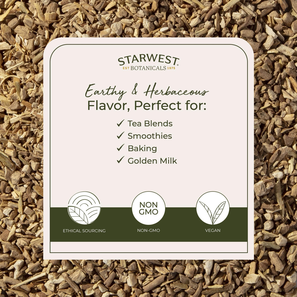 Starwest Botanicals ashwagandha root with kosher certification, trusted processing quality.