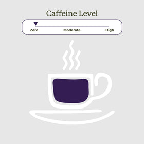 Starwest Botanicals Caffeine-free Herbal Tea label closeup for pure ingredients