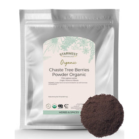 Starwest Botanicals chaste-tree-berries powder bulk bag for DIY chasteberry tea