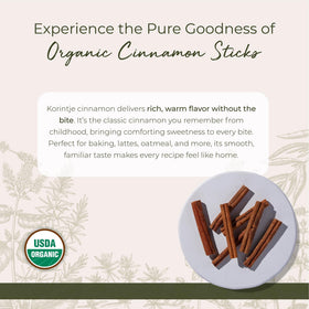 Starwest Botanicals cinnamon sticks for simmered beverages and infusions