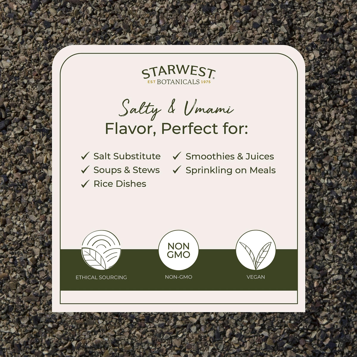 Starwest Botanicals Kelp Granules in soup for depth and flavor