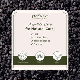 Starwest Botanicals organic chaste tree berries pack for bulk purchase and storage