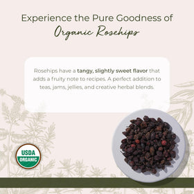 Starwest Botanicals Rosehips seedless cut-sifted for smooth blends in tea and jams.