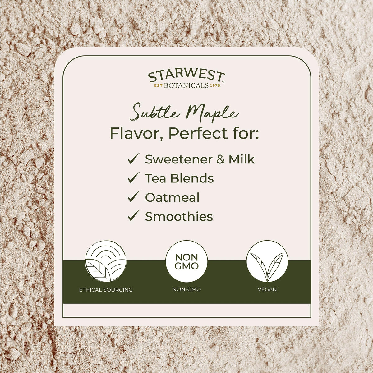 Starwest Botanicals slippery elm tea in cup showing smooth texture.