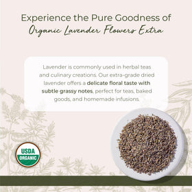 Starwest lavender buds for tea brewing and refreshing beverages.