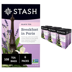 Stash Breakfast in Paris tea bags packaging for convenient daily brews.