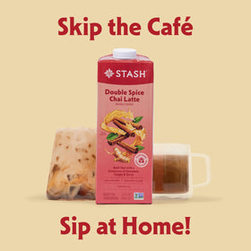 Stash Double Spice Chai Latte concentrate with bold black tea and warming spices