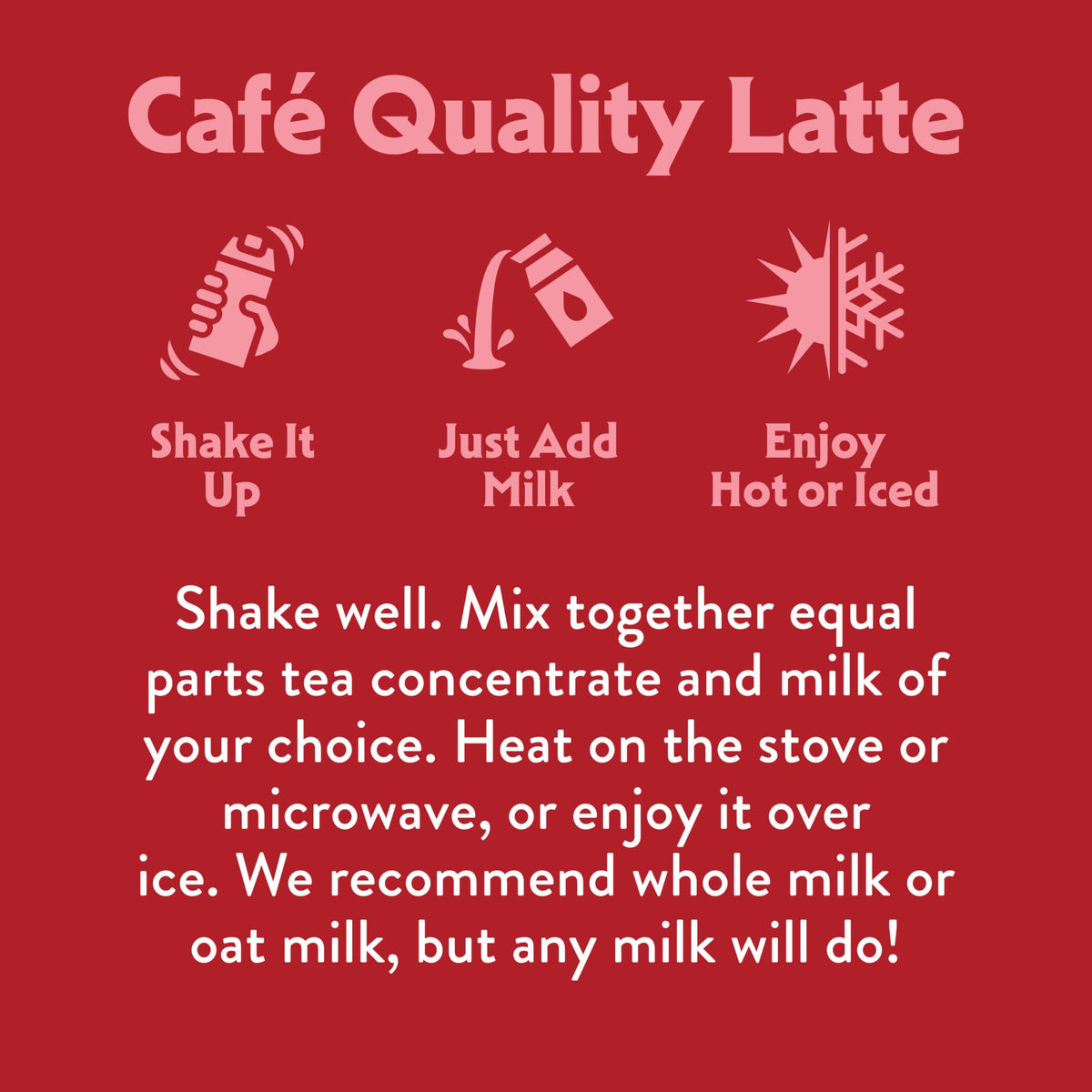 Stash Double Spice Chai Latte ready to enjoy hot or iced