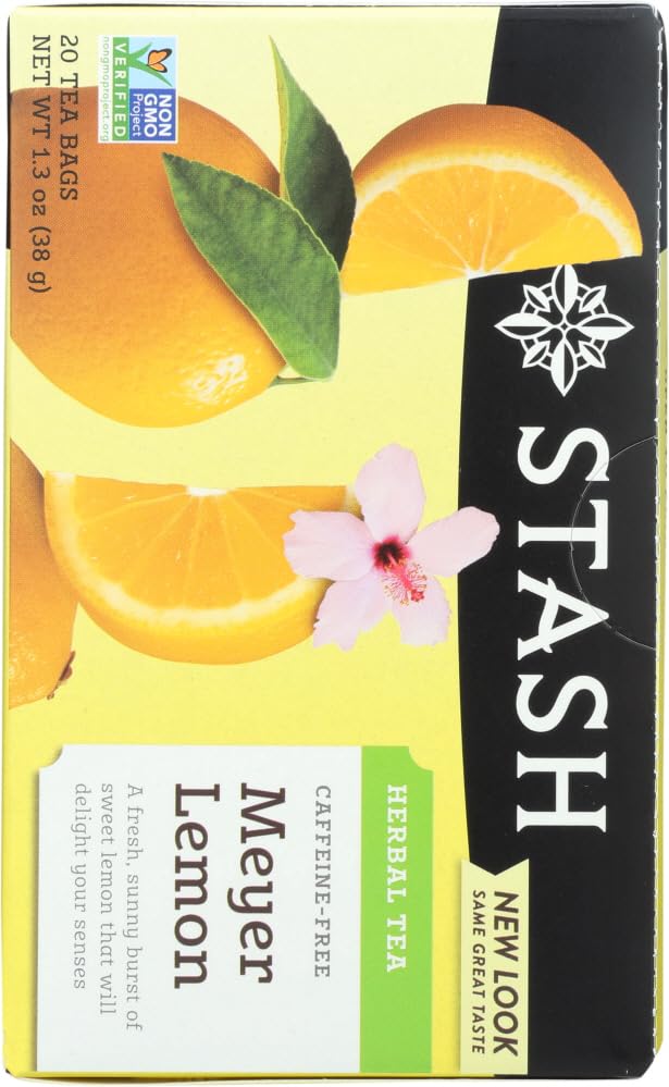Stash Meyer Lemon cup with steaming tea and bright citrus aroma