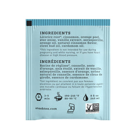 Stash Licorice Spice tea cup steaming—enjoy hot or iced.