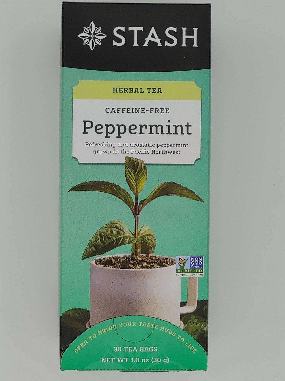 Stash Peppermint Herbal Tea box 30 with inviting peppermint aroma