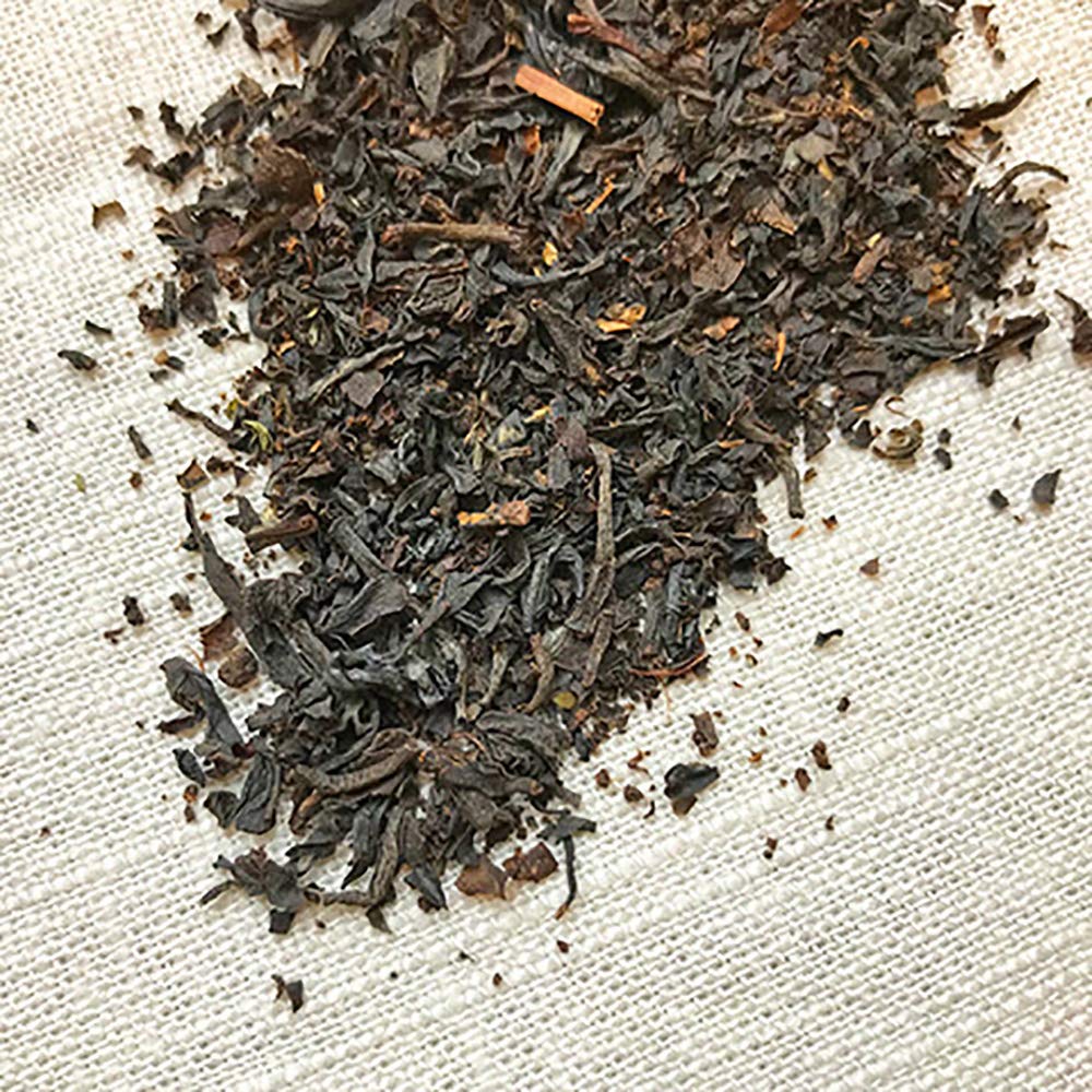 Stash Super Irish Breakfast brew closeup showing rich color.