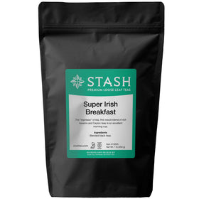 Stash Super Irish Breakfast loose leaf tea 16oz, bold morning flavor.