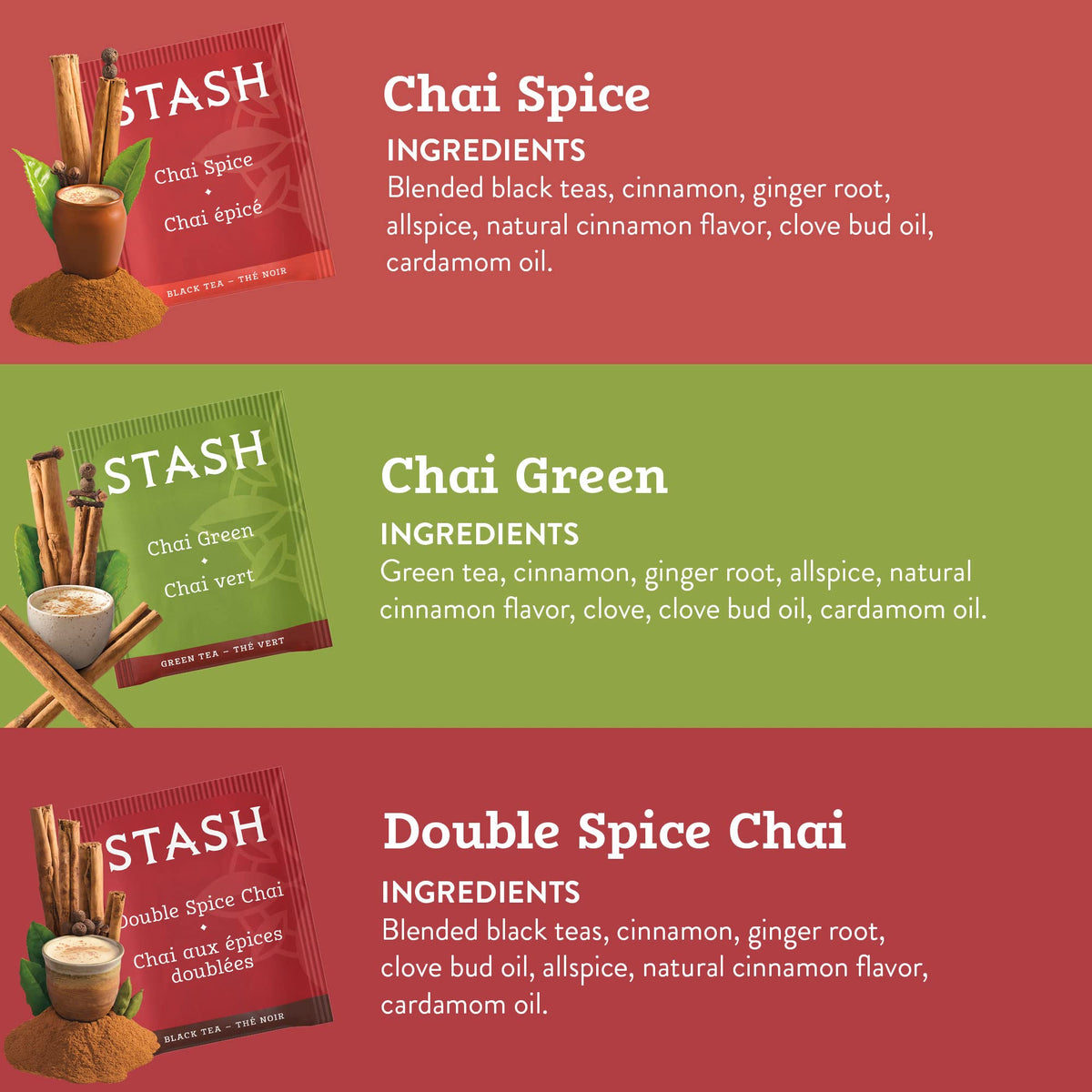 Stash Tea chai spice box inviting warm spice notes at breakfast