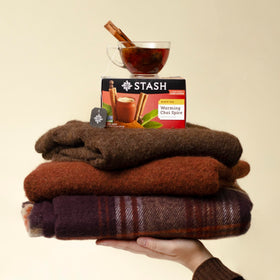 Crafted-in-Portland label on Stash Tea reinforces craft quality.