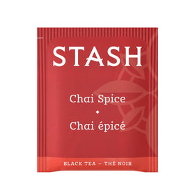 Steaming cup of Stash Tea Chai Spice reveals bold spice aroma