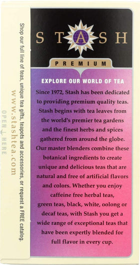 Stash Tea Double Bergamot Tea bags inside, ready for a quick refreshing cup