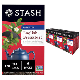 Stash English Breakfast cup showing bold morning aroma and flavor