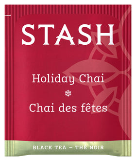 Stash Holiday Chai tea bags steeping in a teapot for a comforting brew.