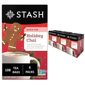 Stash Holiday Chai tea bags packaging, ideal for festive gifting.