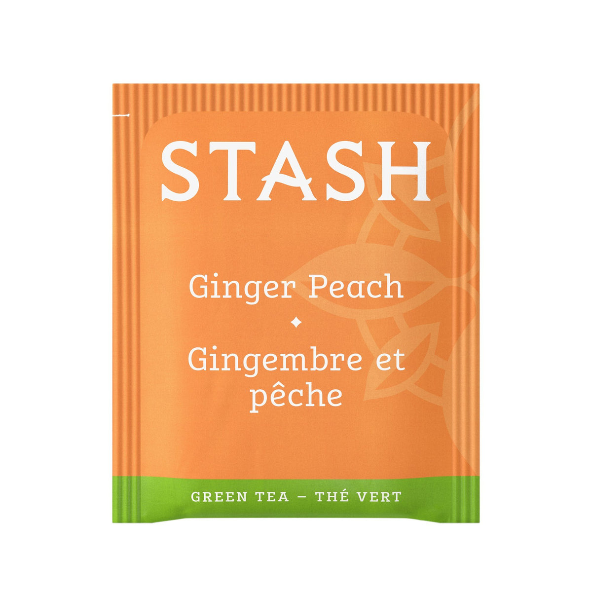Stash Tea peach-ginger aroma close-up captures fruity fragrance.