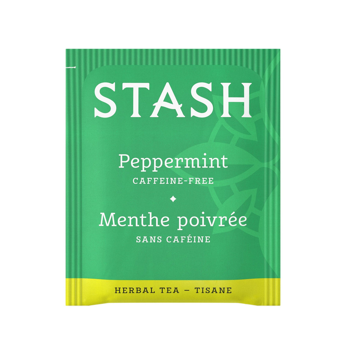 Stash Peppermint Tea box front highlights bulk packaging for pantry-ready refreshment.