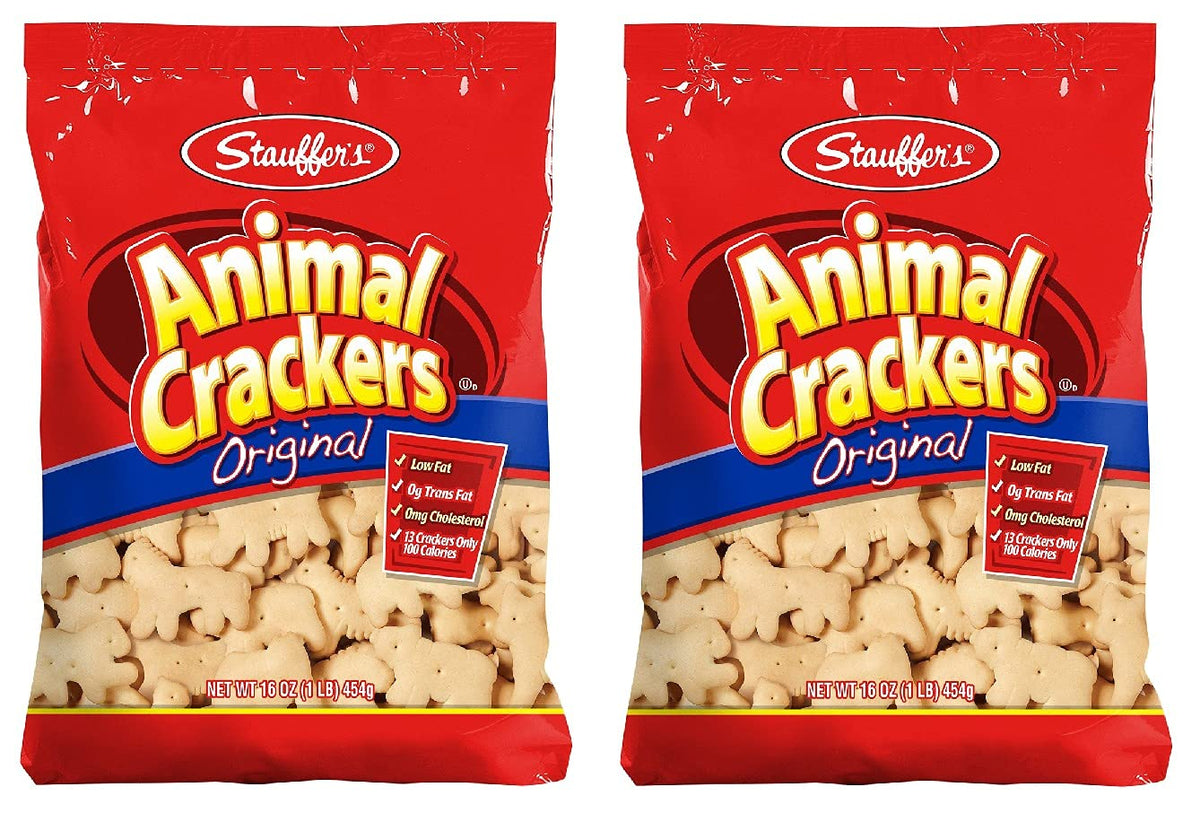 Stauffer's Original Animal Crackers 16 oz pack-shot, great for sharing at gatherings and on the go.