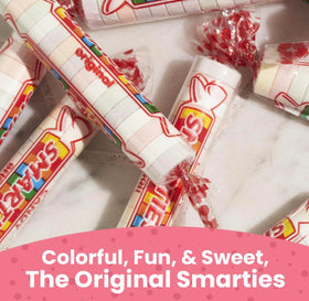 STAW Smarties 60-calorie serving per roll for mindful snacking.