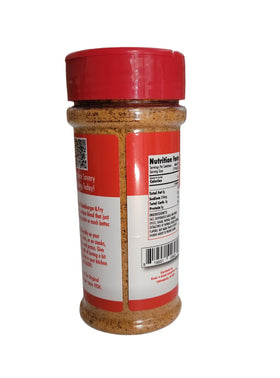 Steak 'n Shake Fry N Steakburger Seasoning shaker close-up on grill
