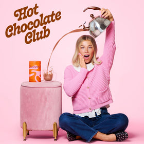 Steamy hot chocolate used as a pre-workout energy option.