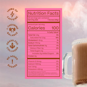 Serving suggestion in a kitchen for a comforting energy lift.