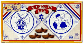 Steenland Chocolate Shoe 3-pack back view, shows gift space for personalized notes.