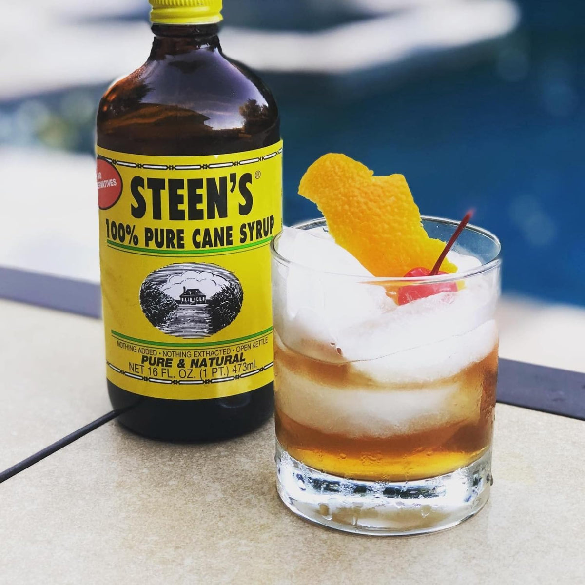 Two Steen's Cane Syrup bottles offer 16 oz for family cooking.