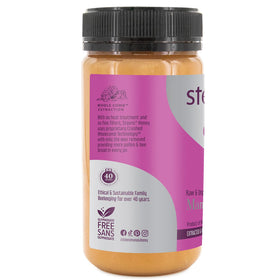 Steens Manuka Honey on toast, a rich breakfast option.