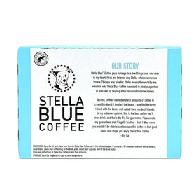 Stella Blue label promotes the animal rescue initiative supported by purchases.